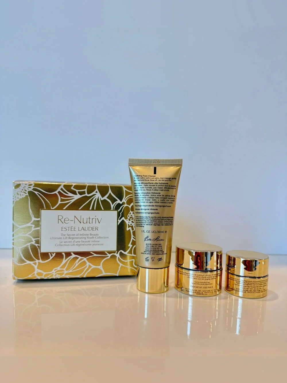 NIB Estee Lauder 3-Pc Re-Nutriv Ultimate Lift Regenerating Youth Travel Set - Picture 3 of 7